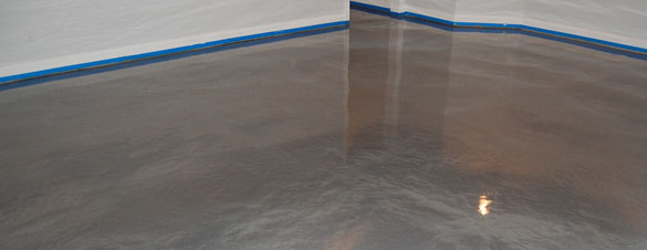 Gray Metallic Basement Floor (Video)