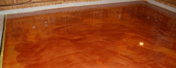 Bold Metallic Floor in Wake Forest