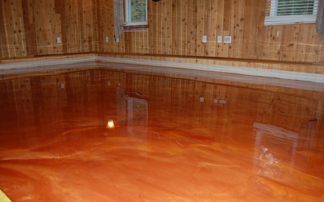 Bold Gold Metallic Floor in Wake Forest